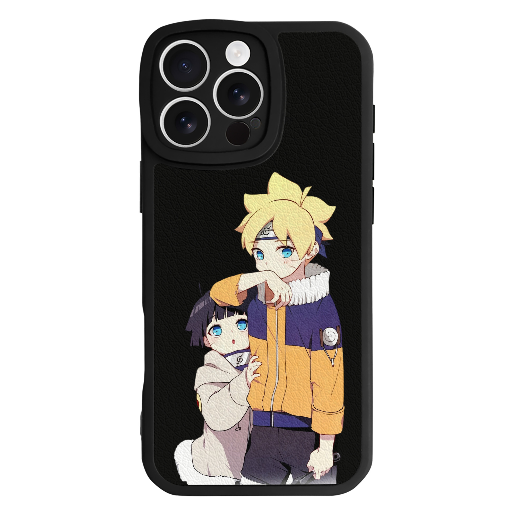 （画像用） NARUTO -ナルト- うずまき ボルト Uzumaki Boruto 【iPhone 16シリーズ対応】シリコンスマホケース（レザー調） 材質：シリコン